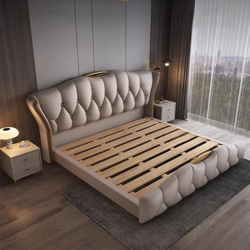 Muebles de dormitorio completos de 180x200cm, juego king, cabeceros dobles, dormitorios matrimoniales, cama queen de tamaño completo, marco de lit