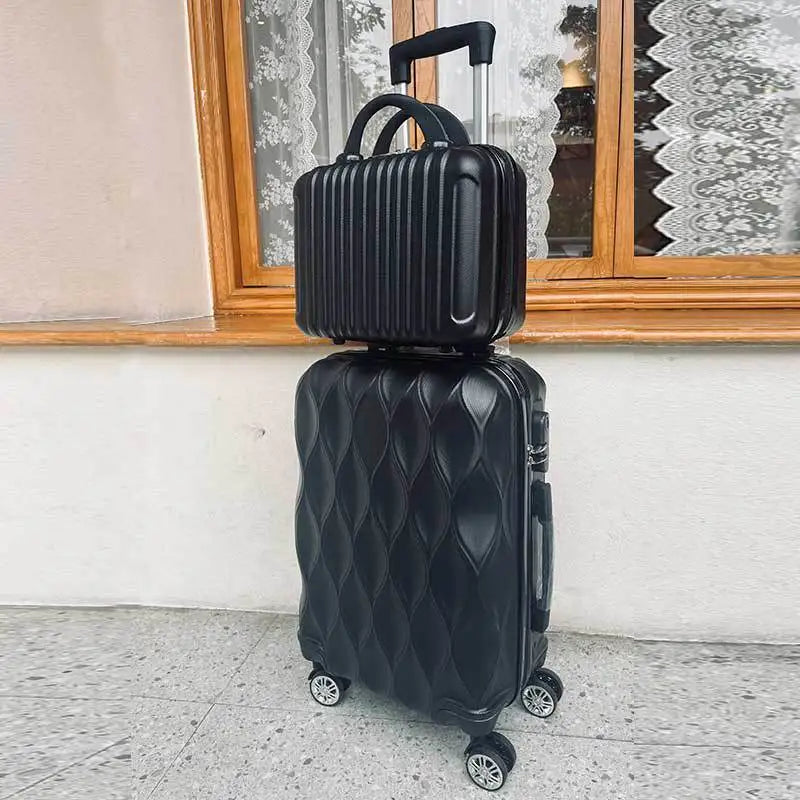 Juego de Maletas de Viaje de Cuatro Piezas con Ruedas Universales ABS, Juego de Maletas de Mano para Viajes y Viajes de Negocios en Tamaños de 14, 20, 24 y 28 Pulgadas