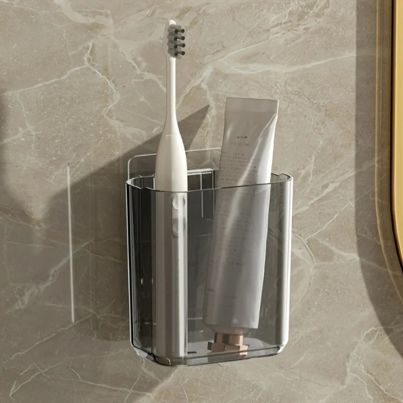 Soporte de Pared para Cepillos de Dientes, Organizador Adhesivo para Baño sin Taladrar, Organizador y Almacenamiento para Cocina y Baño