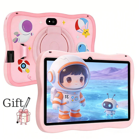 Tablet Android 15 para Niños, 6000mAh, Octa-core, 7 Pulgadas, 4GB RAM, 64GB ROM, WiFi, BT, con Funda Protectora y Lápiz Óptico, Regalo para Niños