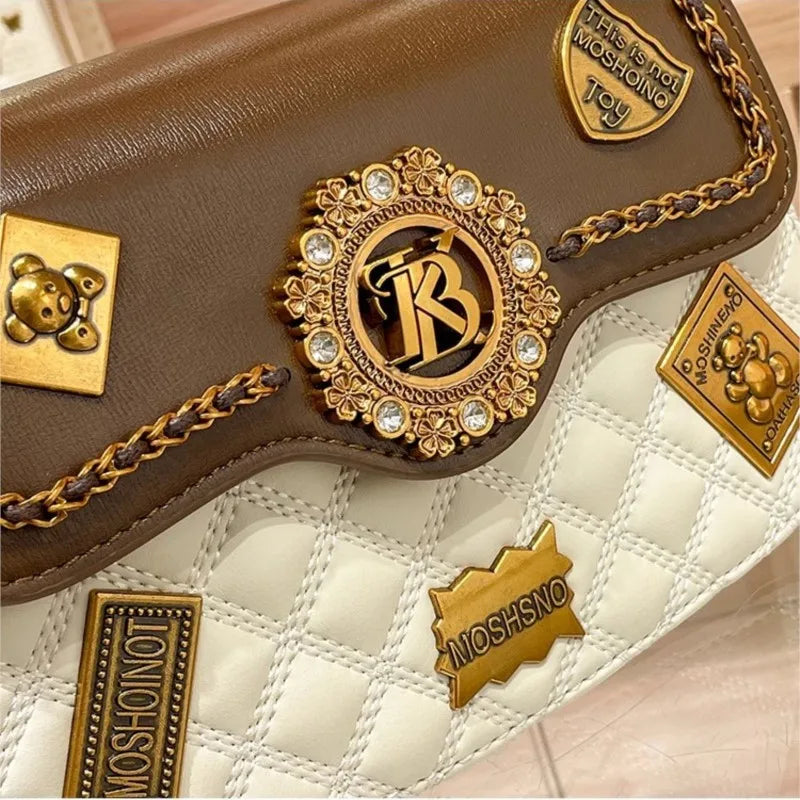 Bolso de mano de diseñador para mujer, bandolera de hombro con textura de alta gama, novedad de Primavera/Verano, 2024