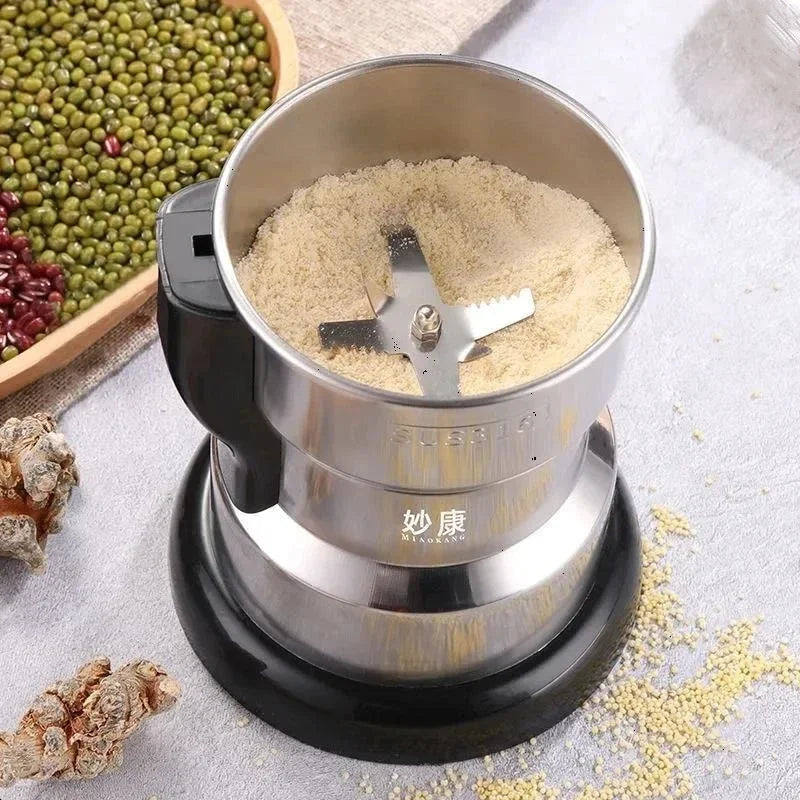 Molinillo eléctrico para alimentos de bebé, 400W, para cocina, cereales, nueces, frijoles, especias, granos, máquina trituradora multifuncional para el hogar
