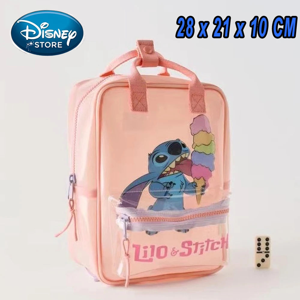 Mochila de Peluche Stitch 2026, Mochila Escolar Japonesa Azul con Diseño Divertido de Stitch, Mochila de Gran Capacidad para Estudiantes, Bolsa de Jardín de Infancia, Regalo para Niños