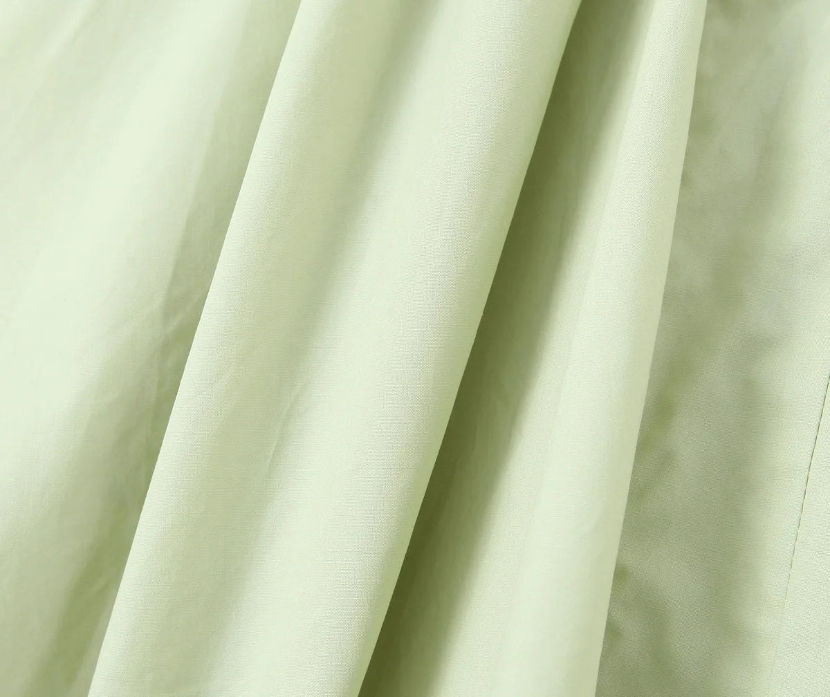 YENKYE-vestido Sexy con espalda descubierta para mujer, vestido verde elegante con cuello Halter, cintura baja, corte en A, Midi, vestidos de fiesta de noche de verano, bata de algodón