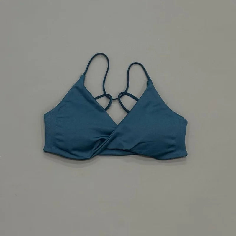 Sujetador Deportivo HISTELLO Vision Twist con Espalda Descubierta para Mujer, de Alta Sujeción, Transpirable y Suave, para Gimnasio, Entrenamiento, Running, Jogging y Fitness