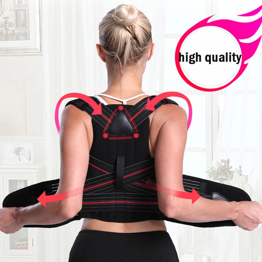 Corrector de postura ajustable BraceTop, soporte para espalda, soporte para hombro, corrección de postura, Corrector de postura de columna vertebral, cinta fijadora Postural