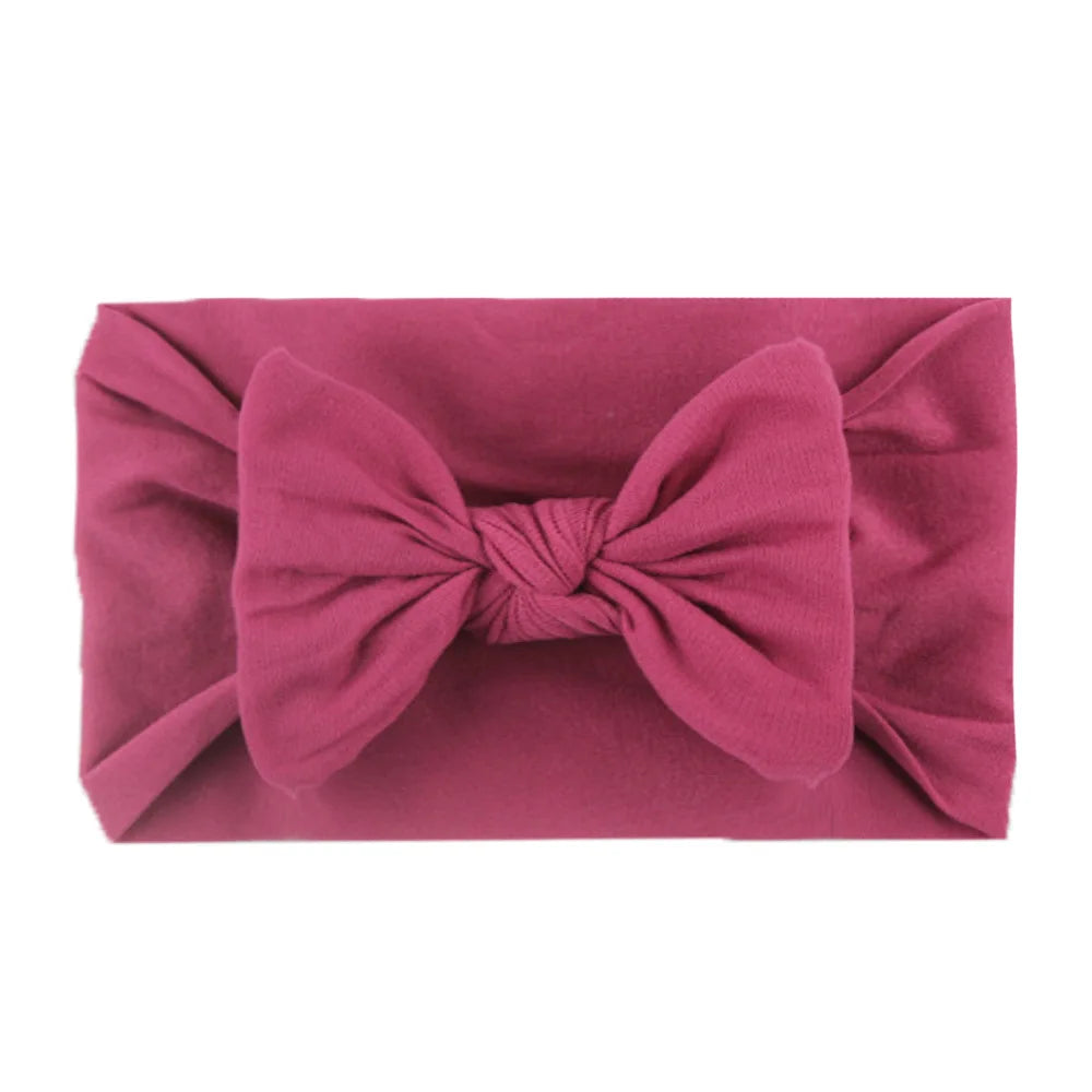 Diademas con lazo para niñas, banda elástica suave para el cabello, accesorios para el cabello de bebé recién nacido, regalos para fiestas, pañuelos para la cabeza para niñas