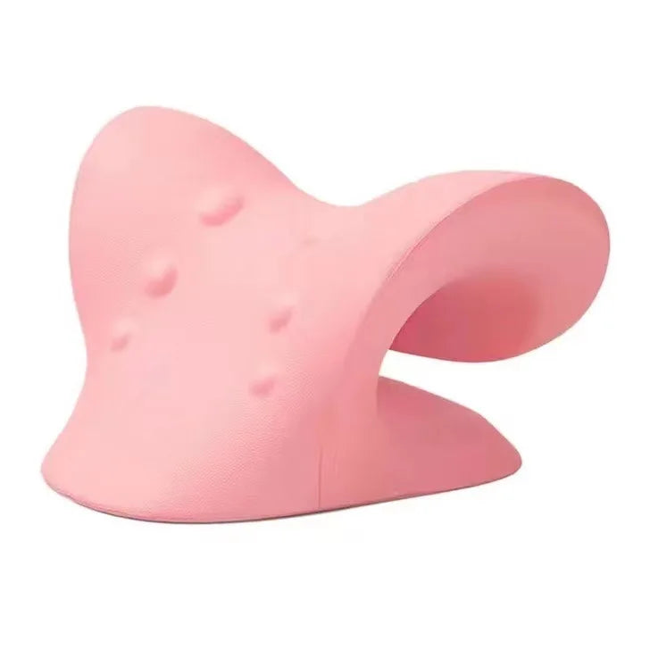 Camilla relajante para cuello y hombros, dispositivo de tracción quiropráctica Cervical, almohada de masaje para aliviar el dolor, alineación de la columna Cervical