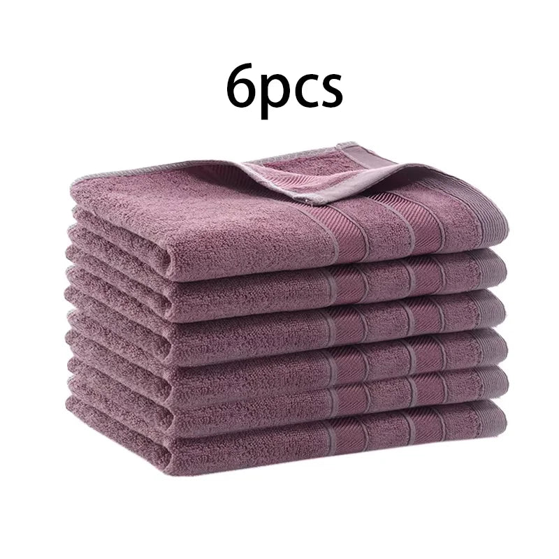 Juego de Toallas de Mano de Bambú, Paquete de 1/6 - Toallas Naturales Hipoalergénicas, Suaves, Absorbentes y de Secado Rápido para Baño y Cocina