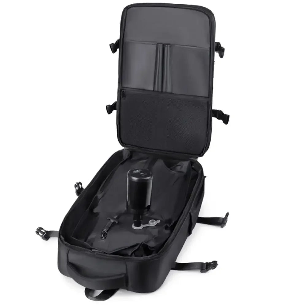 Mochila de compresión al vacío para hombre, mochila para ordenador portátil, mochila de viaje al vacío para senderismo, mochila Ryanair, bolsa de cabina de 46x30x20