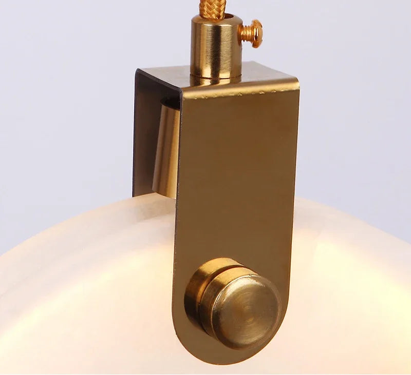 Luces colgantes largas modernas, lámpara colgante de cristal de mármol para escalera de lujo, decoración para sala de estar, accesorio de iluminación Led de piedra para Villa