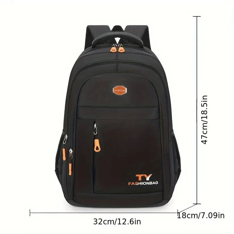 Mochila para hombre de 1 pieza, mochila informal impermeable de gran capacidad, mochila ajustable para computadora