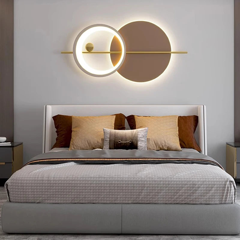 Lámpara LED de pared moderna, ambiente para candelabro de sala de estar, comedor, dormitorio, Hotel, salón, escaleras, pasillo, accesorio de iluminación para decoración del hogar
