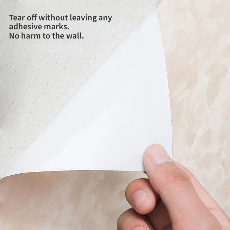 Papel tapiz adhesivo de pared de 80cm de ancho, lámina impermeable a prueba de aceite, pegatina decorativa de mármol, papel decorativo para renovación de baño y cocina