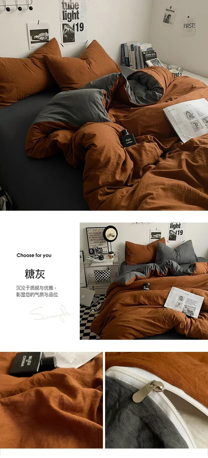 Juegos de edredón de cama, funda nórdica, sábanas con funda de almohada, juego de ropa de cama para cama Queen/King, edredones de cama