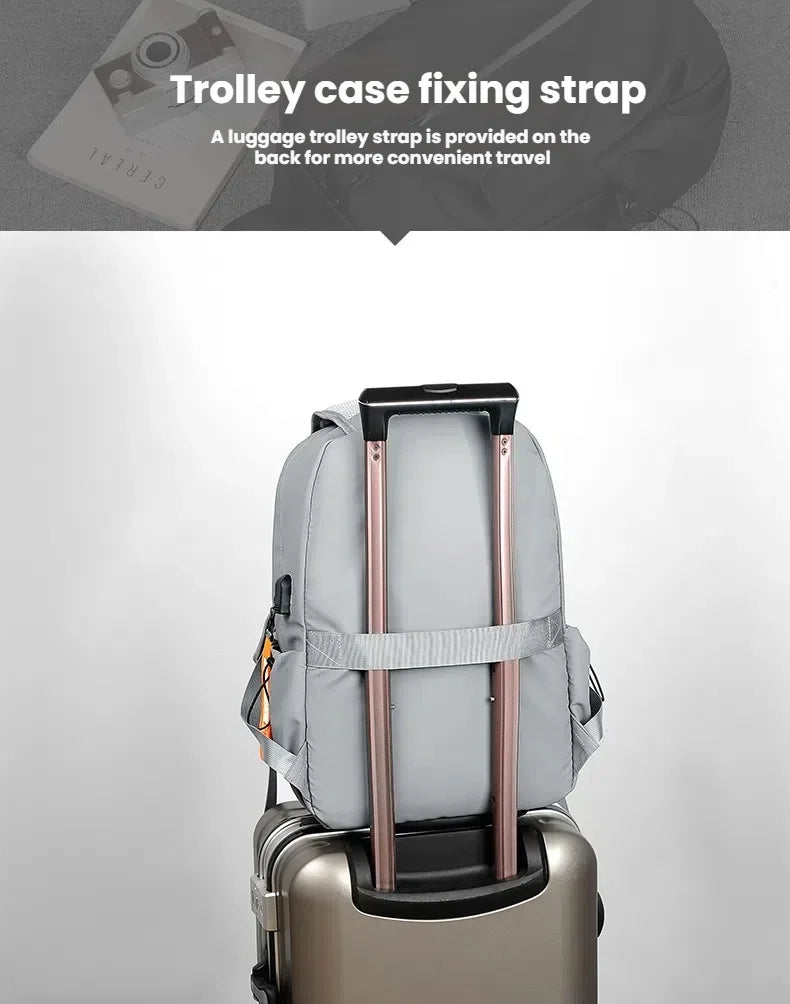 Mochila multifuncional de moda, gran capacidad, mochila de viaje informal, mochila para ordenador de negocios, mochila universitaria