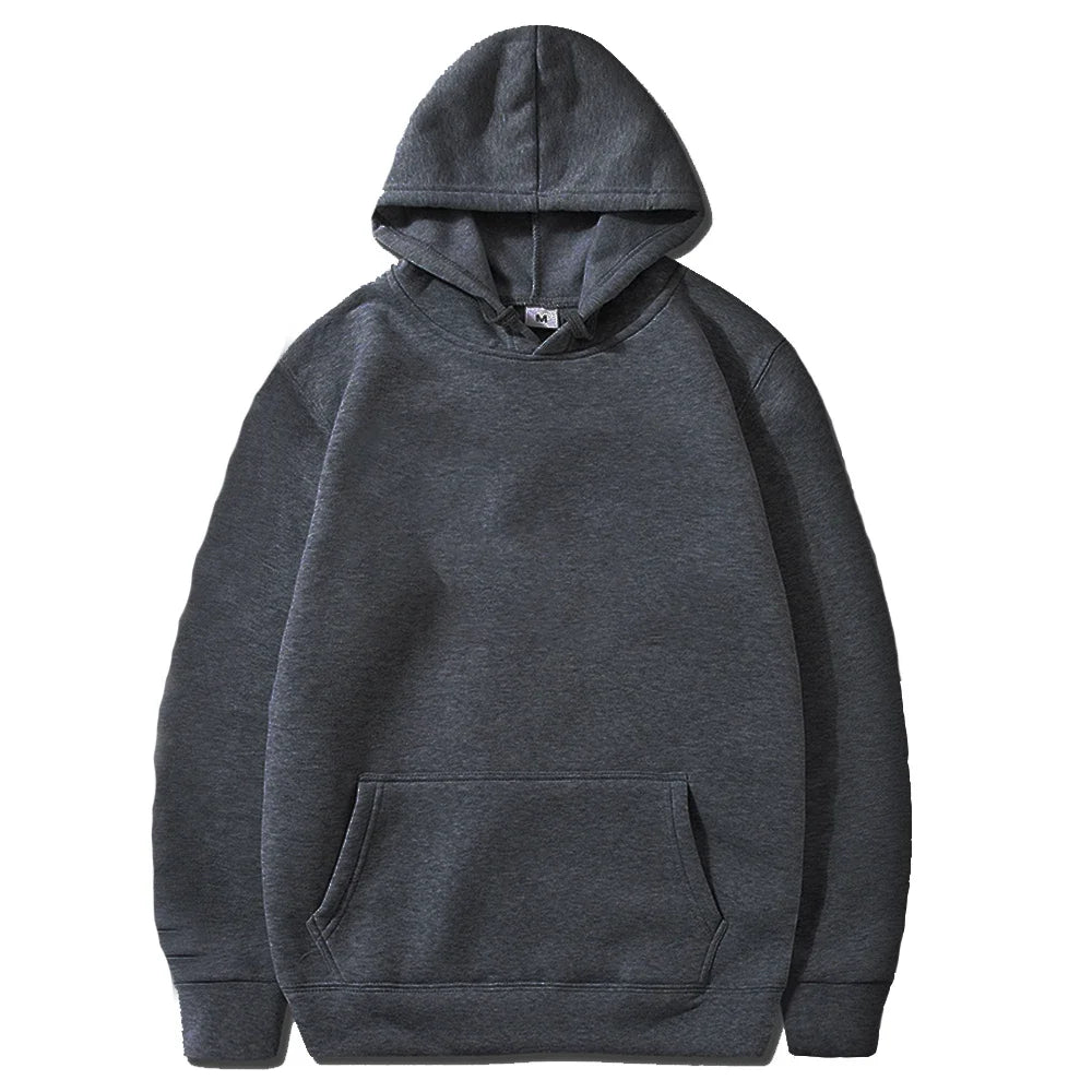 Sudaderas con capucha informales para hombre, sudaderas con capucha cálidas de lana para mujer, jerséis de primavera y otoño, sudaderas de gran tamaño de varios colores negros a la moda, Top