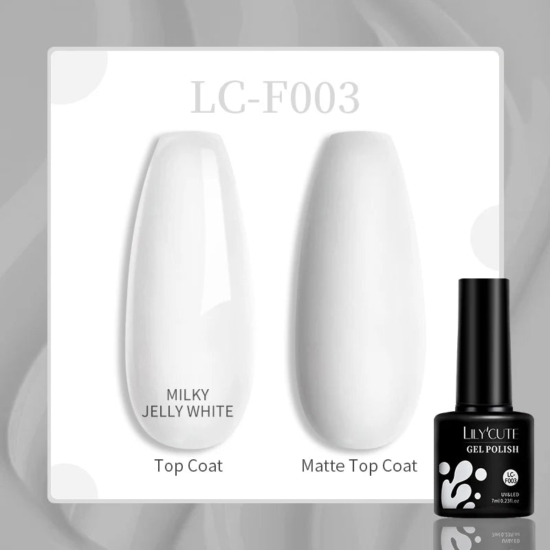 LILYCUTE-esmalte en Gel para uñas, barniz semipermanente para manicura, con LED UV, 129 colores, 7ML