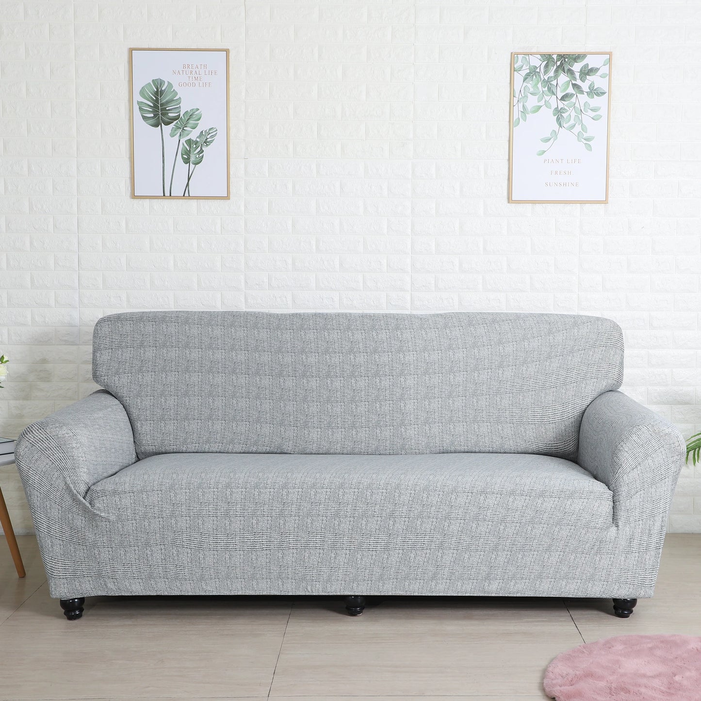 Funda de sofá de 1 pieza, funda de sofá elástica estampada/impresa para sofá esquinero de sala de estar, funda de sofá en forma de L