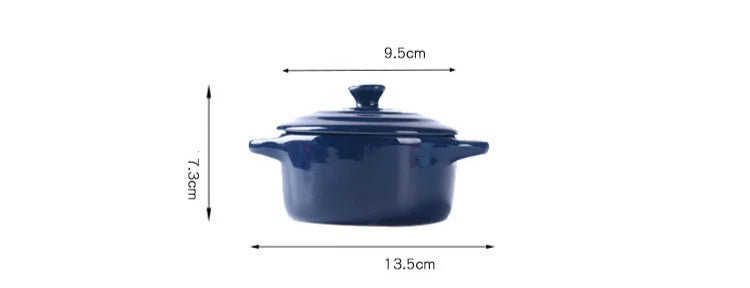 Mini olla de sopa de cerámica con cubierta para niños, tazón de huevo para estofado, tapa, cacerola para restaurante, cocina casera, ollas de cocina usadas