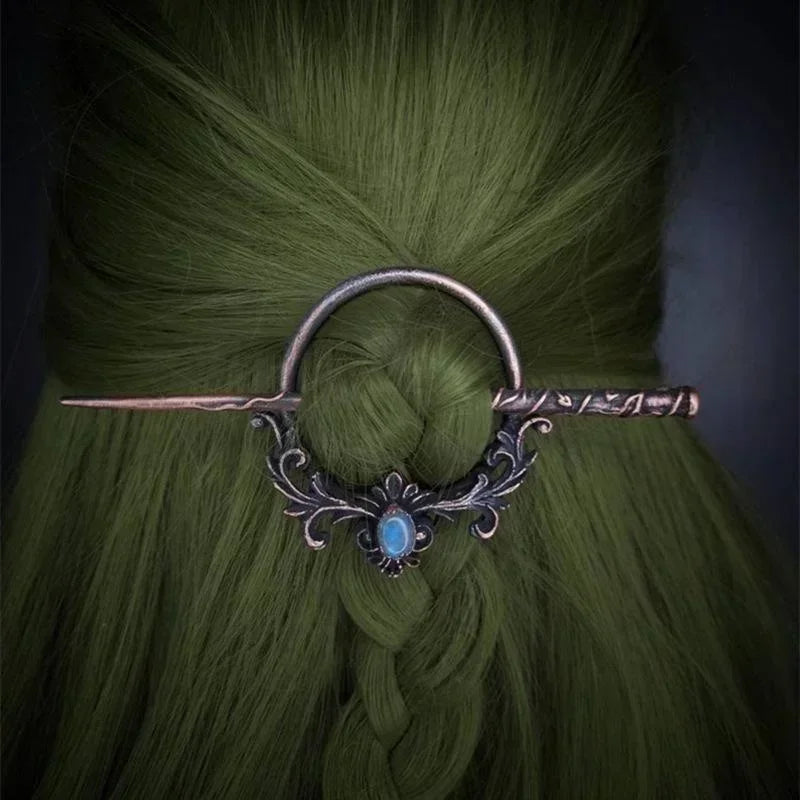 Palillos de Metal Vintage Estilo Nórdico, Accesorios para el Cabello Gótico Punk, Palillos para el Cabello para Niñas y Mujeres