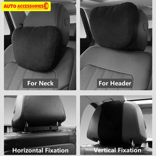 1/2 Uds reposacabezas de coche soporte para el cuello asiento/Clase de diseño Maybach suave Universal ajustable almohada de coche cojín de descanso para el cuello de alta calidad