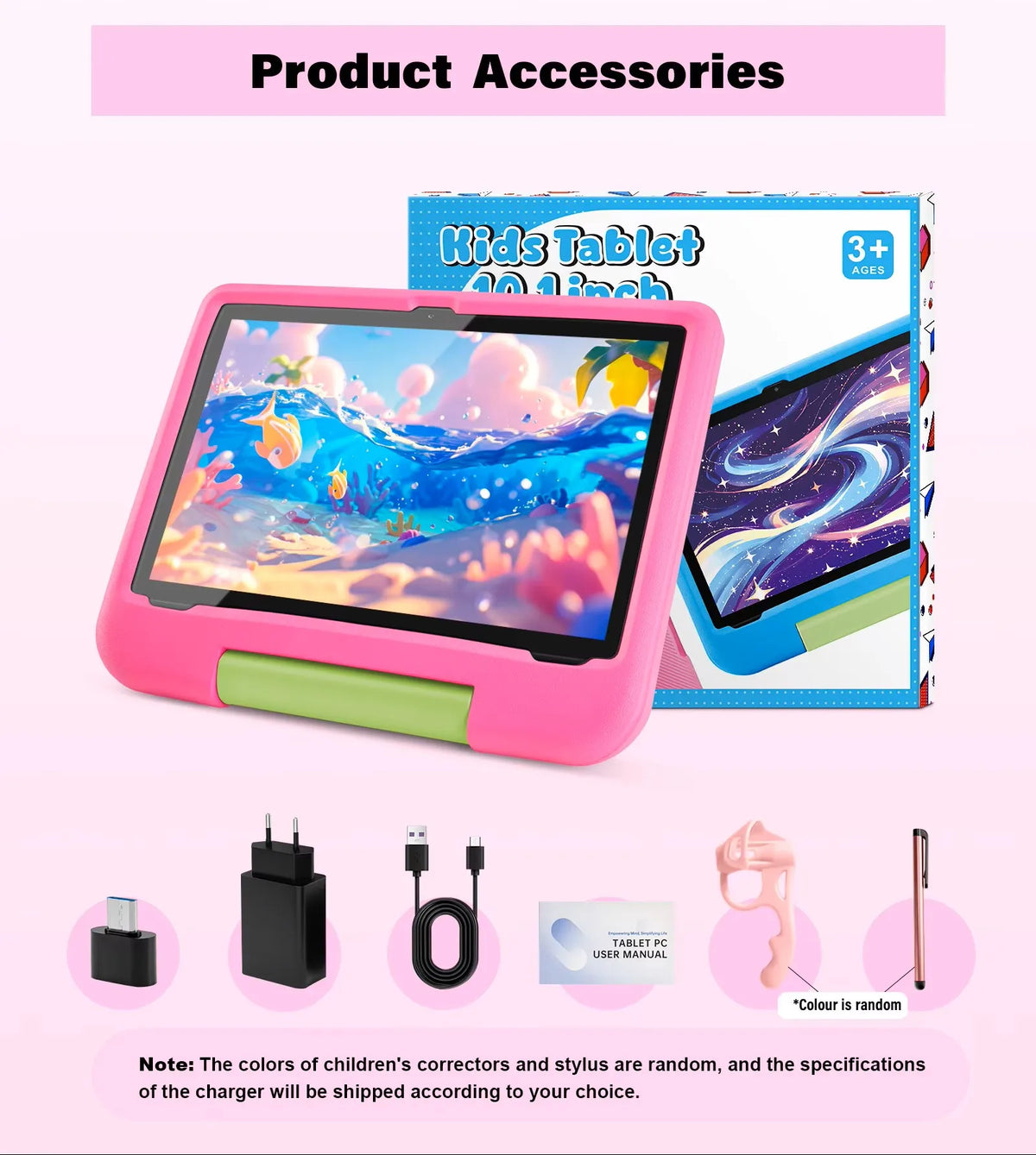 Tablet Paitanry de 10.1 Pulgadas para Niños, Android 15, 8GB RAM, 64GB ROM, WiFi 6, Protección Ocular, 5000mAh, con Funda de Silicona, Regalo para Niños