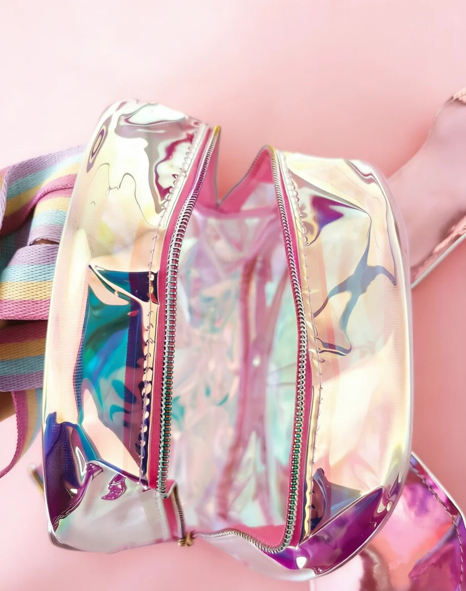 Mochila de Moda para Niñas con Diseño de Mariposa Láser, Mochila Infantil para Niños