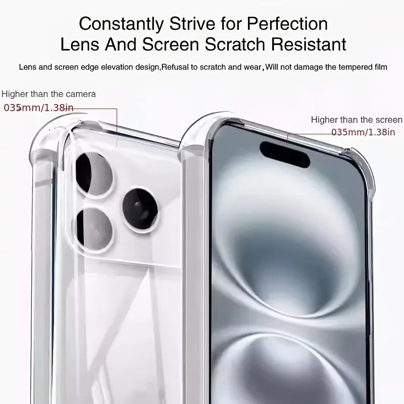 Funda Transparente Ultrafina para iPhone 17 Pro Max, Fundas de TPU Suave para iPhone 17 Pro Max 17Pro, Fundas Trasera Transparente Antigolpes, fundas iphone 17 pro max