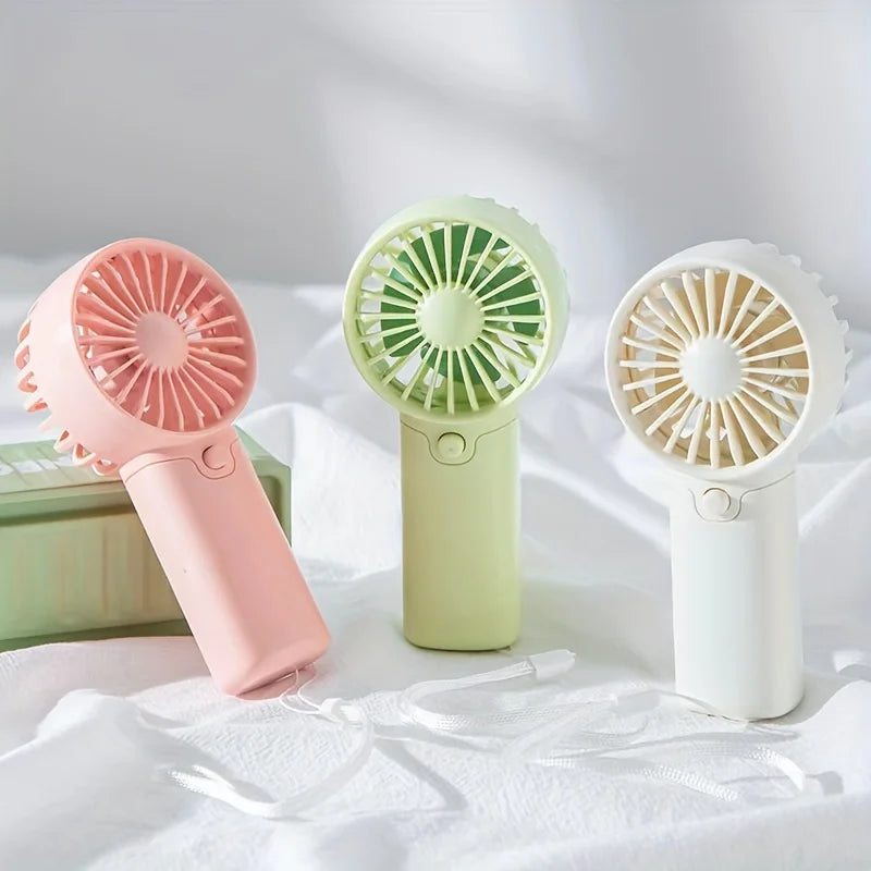 Ventilador portátil, práctico y creativo, pequeño ventilador de bolsillo, ventilador de mano, ligero, ajustable, lindo, Mini ventilador de mano, refrigeradores de aire