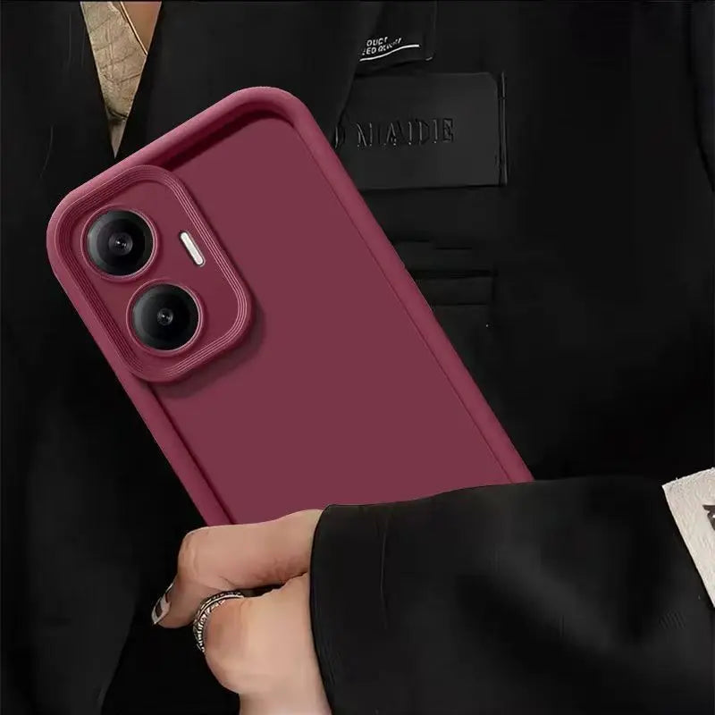 Para Xiaomi Poco F7 funda Xiaomi Poco F7 funda de teléfono Xiaomi Poco F7 prevención de caídas cubierta suave mate de caramelo de lujo