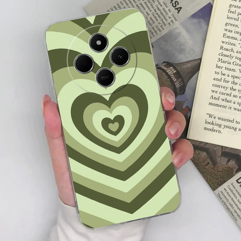 Funda de teléfono para Redmi 14C 4G, cubierta trasera creativa, transparente, suave, delgada, de silicona TPU, a prueba de golpes, protectora para Redmi14C