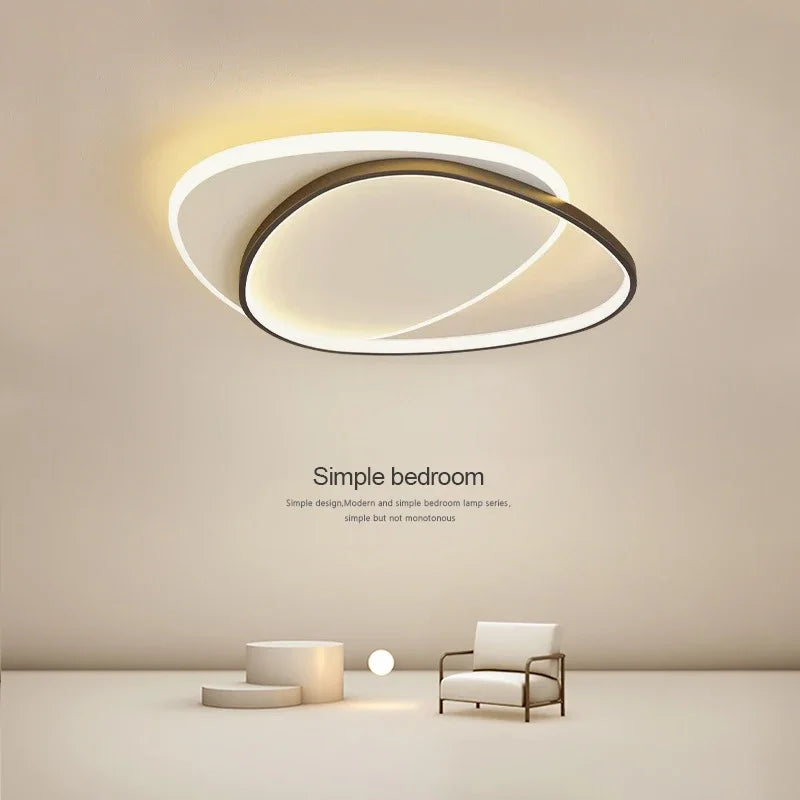Luces de techo LED redondas modernas para dormitorio Simple, lámparas de estudio para sala de estar, iluminación interior, decoración del hogar, accesorios de lámpara brillante