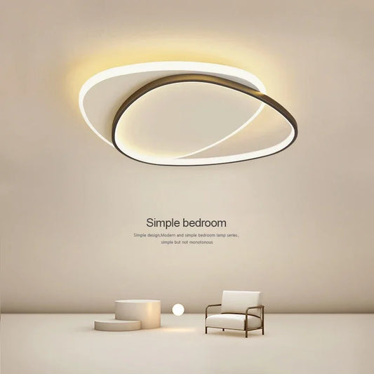 Luces de techo LED redondas modernas para dormitorio Simple, lámparas de estudio para sala de estar, iluminación interior, decoración del hogar, accesorios de lámpara brillante