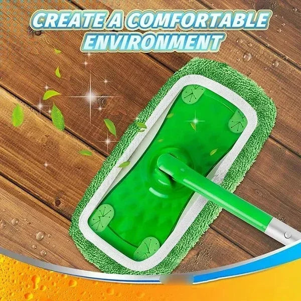 Juego de fundas para fregona ecológicas: paquete de 6 almohadillas planas lavables para fregar, fregar en húmedo y recoger el pelo de mascotas, alternativa reutilizable