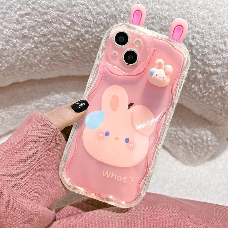 Funda de teléfono para OPPO Realme C35 C55 C21Y C25Y C11 C33 C31 C20 C21 C12 C15 C25 C30 C30S C25S C2 5 5i 5s 6i funda lindo oso 3D
