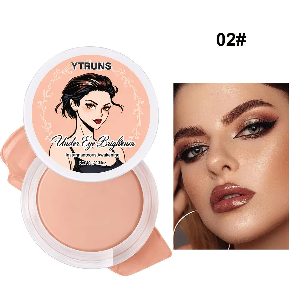 Crema Correctora para Ojos, Maquillaje Ligero de Textura Suave, Corrector de Ojos con Acabado de Tono Natural, 3 Tonos