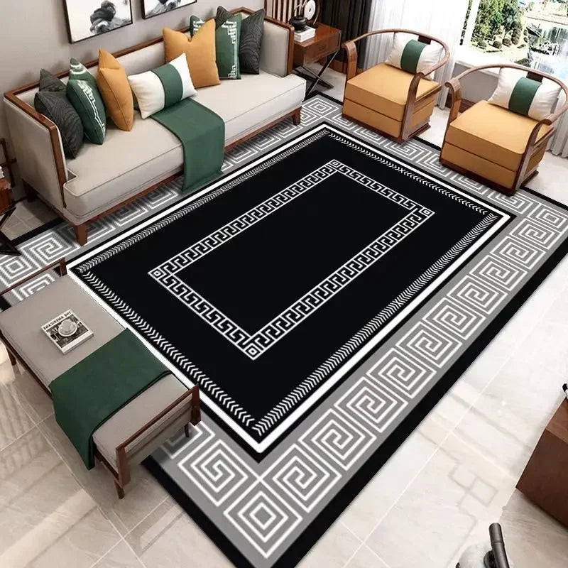 Alfombra moderna y sencilla para el hogar, alfombra para dormitorio, sala de estar, decoración grande para dormitorio, mesas de centro para el hogar, alfombra lavable