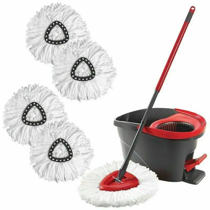 Mopa Fácil de Limpiar y Usar, Turbo Microfibra 2 en 1, Repuesto de Cabezal de Mopa, Accesorio para Limpieza del Hogar