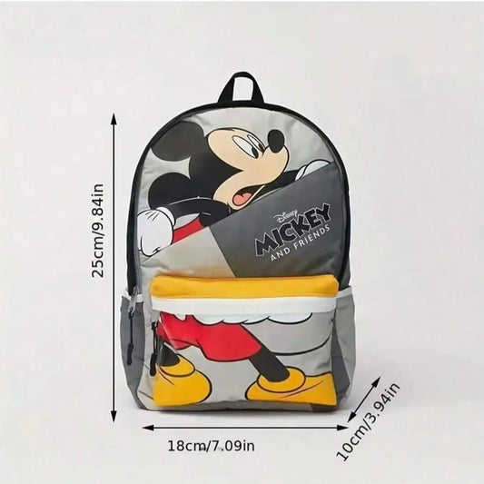 Mochila Escolar Infantil de Moda con Dibujos Animados de Mickey, Mochila Casual para Niños y Niñas, Linda Mochila de Moda