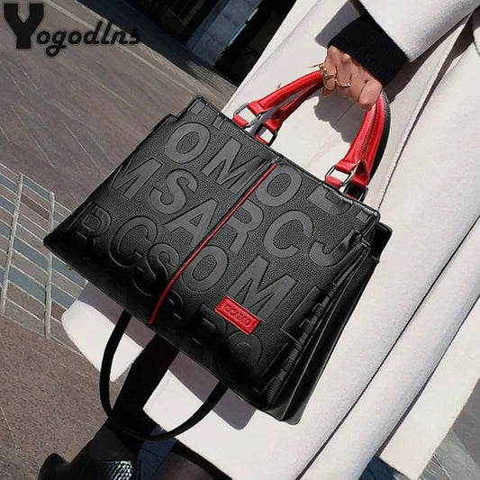 Bolsos cruzados informales de cuero PU para mujer, bolso de mano de diseñador de lujo, bolso de hombro de viaje de gran capacidad
