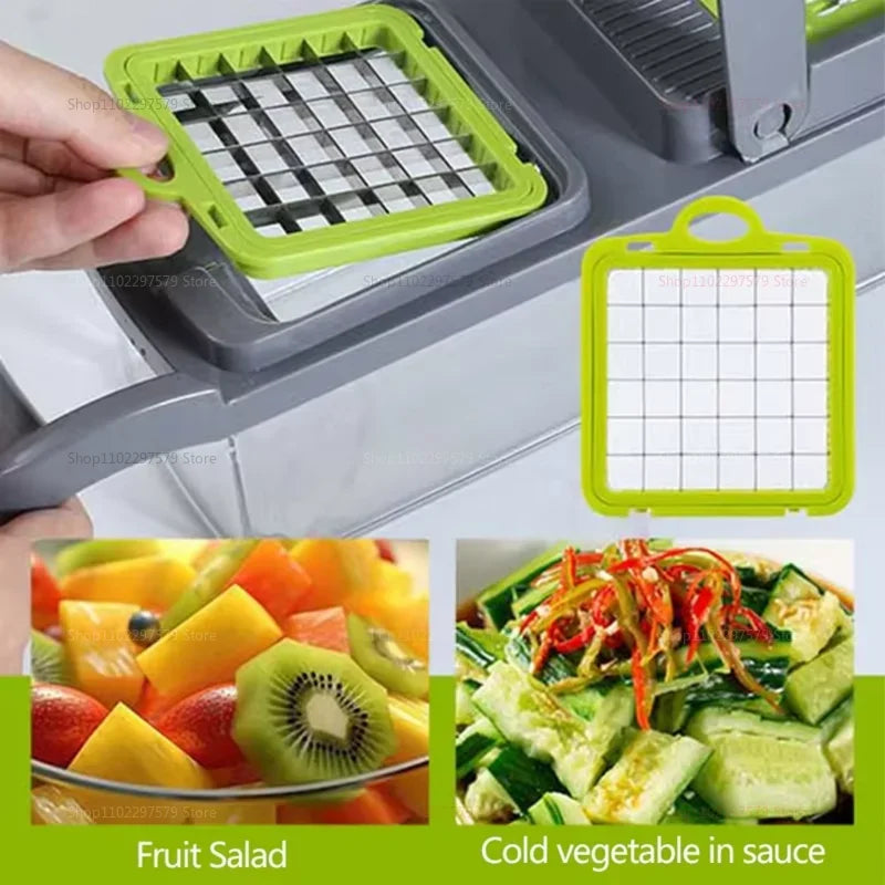 Picadora de cocina portátil multifuncional, trituradora de verduras, rallador de patatas y zanahorias, procesador de alimentos para el hogar de frutas y verduras