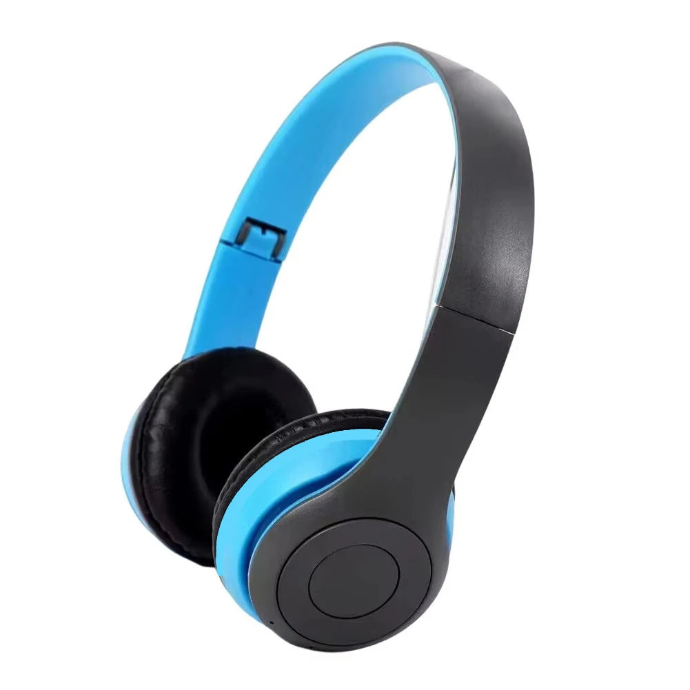P47 auriculares inalámbricos Bluetooth 5,0 auriculares plegables estéreo HIFI bajo para música juegos chico chica auricular para teléfono inteligente