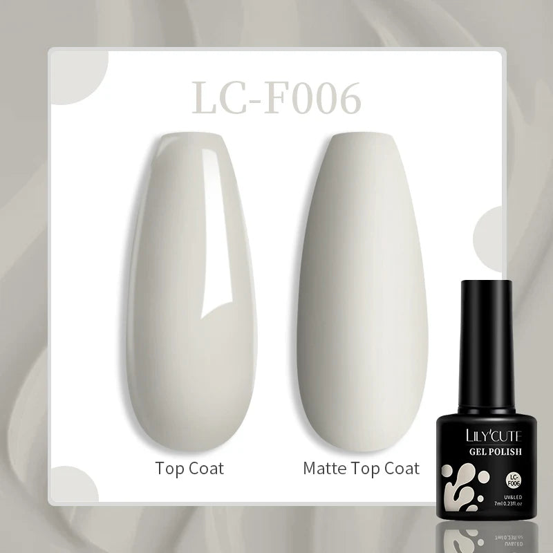 LILYCUTE-esmalte en Gel para uñas, barniz semipermanente para manicura, con LED UV, 129 colores, 7ML