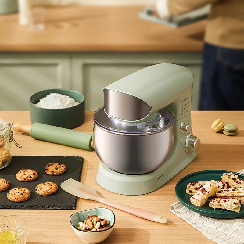 Máquina de Cocina Multifuncional 2026, Amasadora de Masa Pequeña de 3-5 Litros, Batidora de Huevos Eléctrica Automática para el Hogar