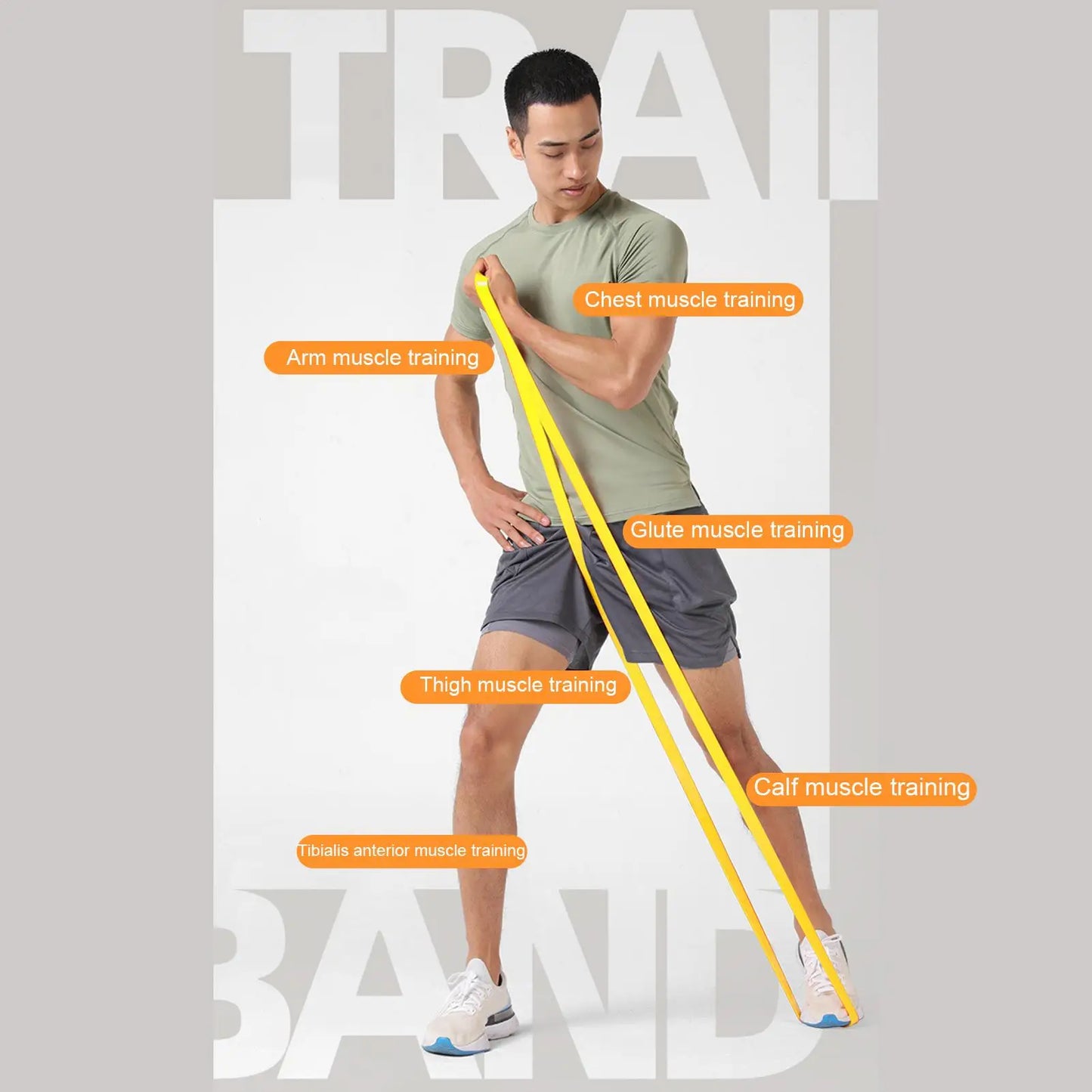 Bandas de resistencia para Fitness, bandas elásticas para estiramiento y entrenamiento de fuerza, bandas elásticas para ejercicio, para mujeres y hombres, gimnasio en casa, Pilates