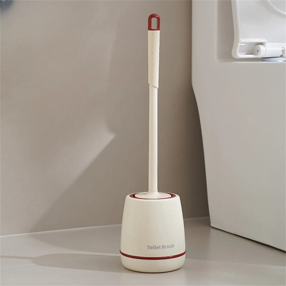 Cepillo de baño creativo con soporte, cepillos suaves para el hogar, accesorios de limpieza, base a prueba de fugas, herramientas de limpieza de secado rápido