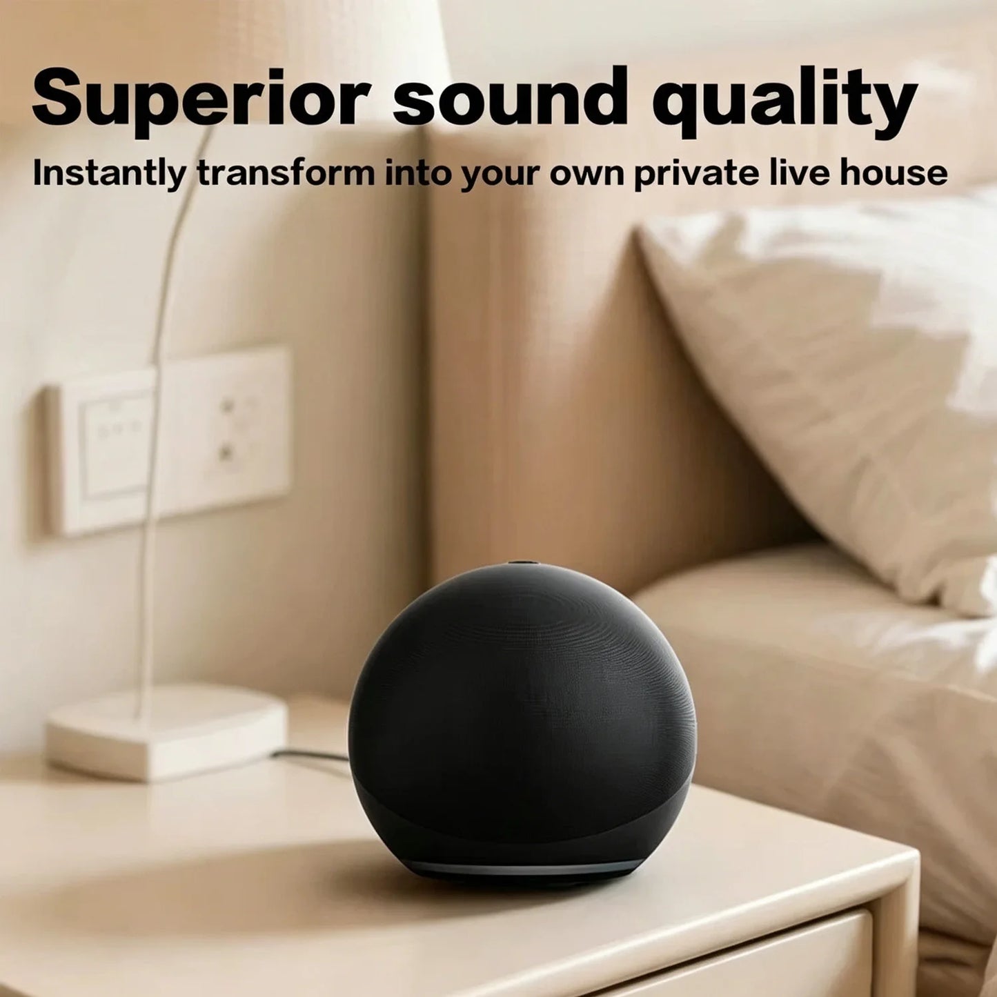 Altavoz Bluetooth Portátil para Exteriores con Alexa, Diseñado para Owl, con Sonido de Alta Calidad y un Diseño Mini de Escritorio
