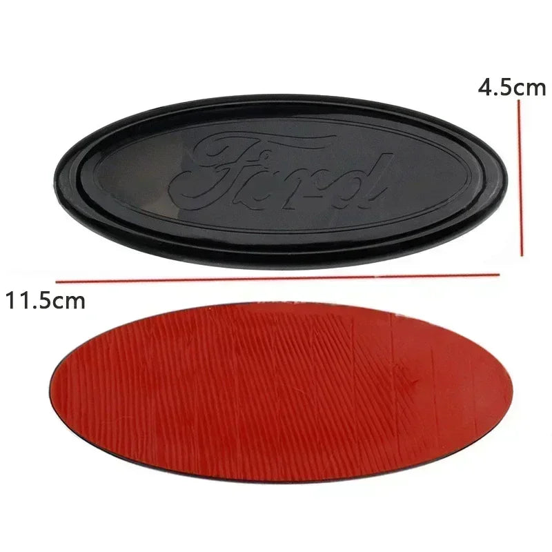 Emblema de coche ABS de 115x45mm para capó delantero y trasero, accesorios para Focus, Fiesta, Mondeo, F150, Ranger, Fusion, Kuga