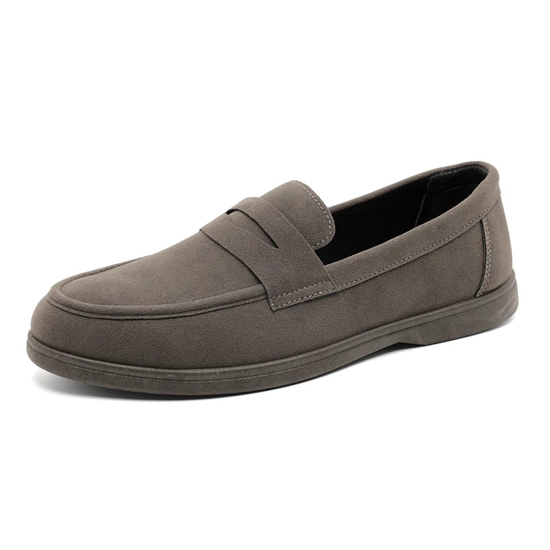 Gran oferta de mocasines sin cordones para hombre, ligeros, transpirables, cómodos, planos para exteriores, suela suave antideslizante, zapatos informales para caminar a diario